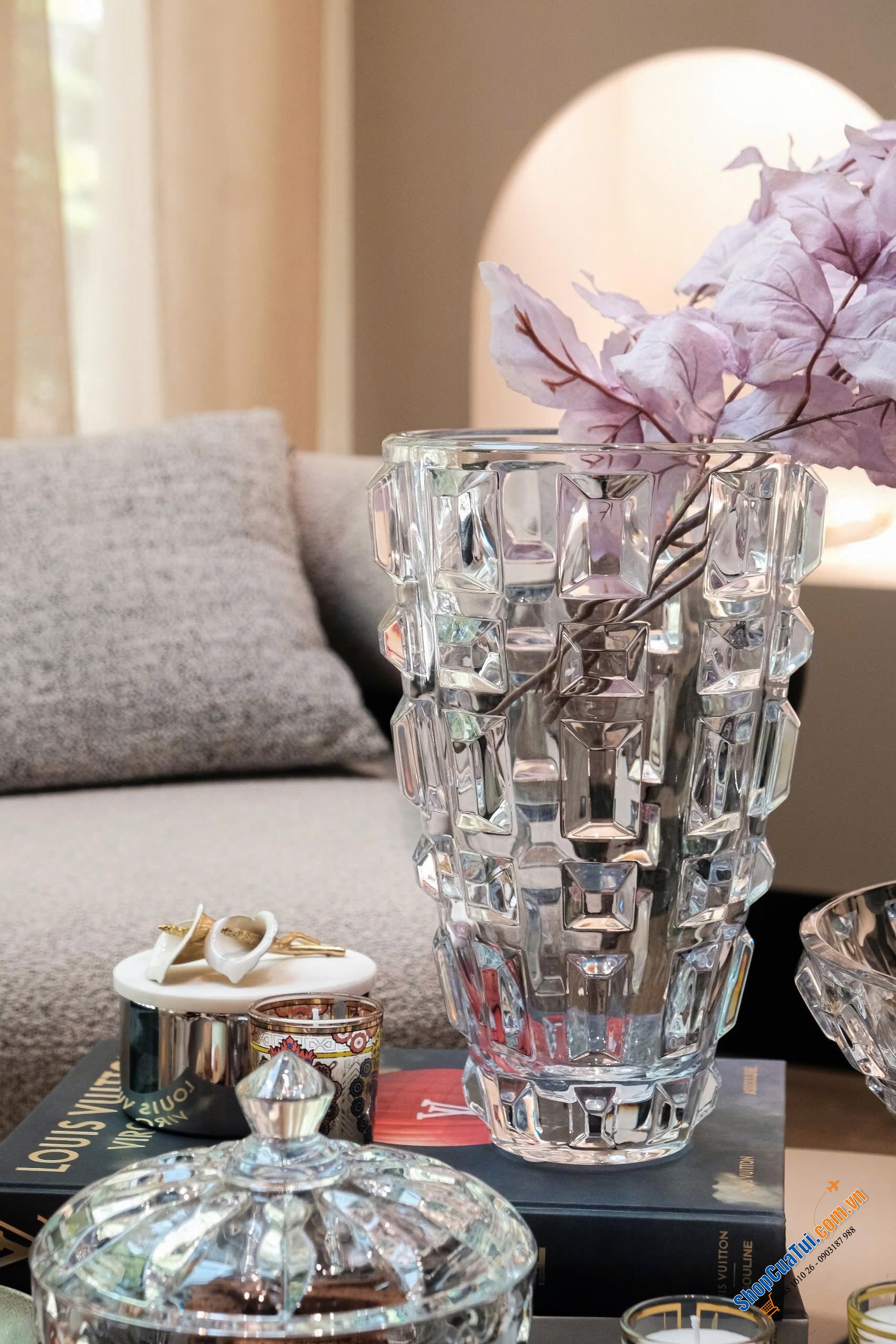 Lọ hoa Rogaska Gem 31cm tinh tế và sang trọng, thẩm mỹ cao