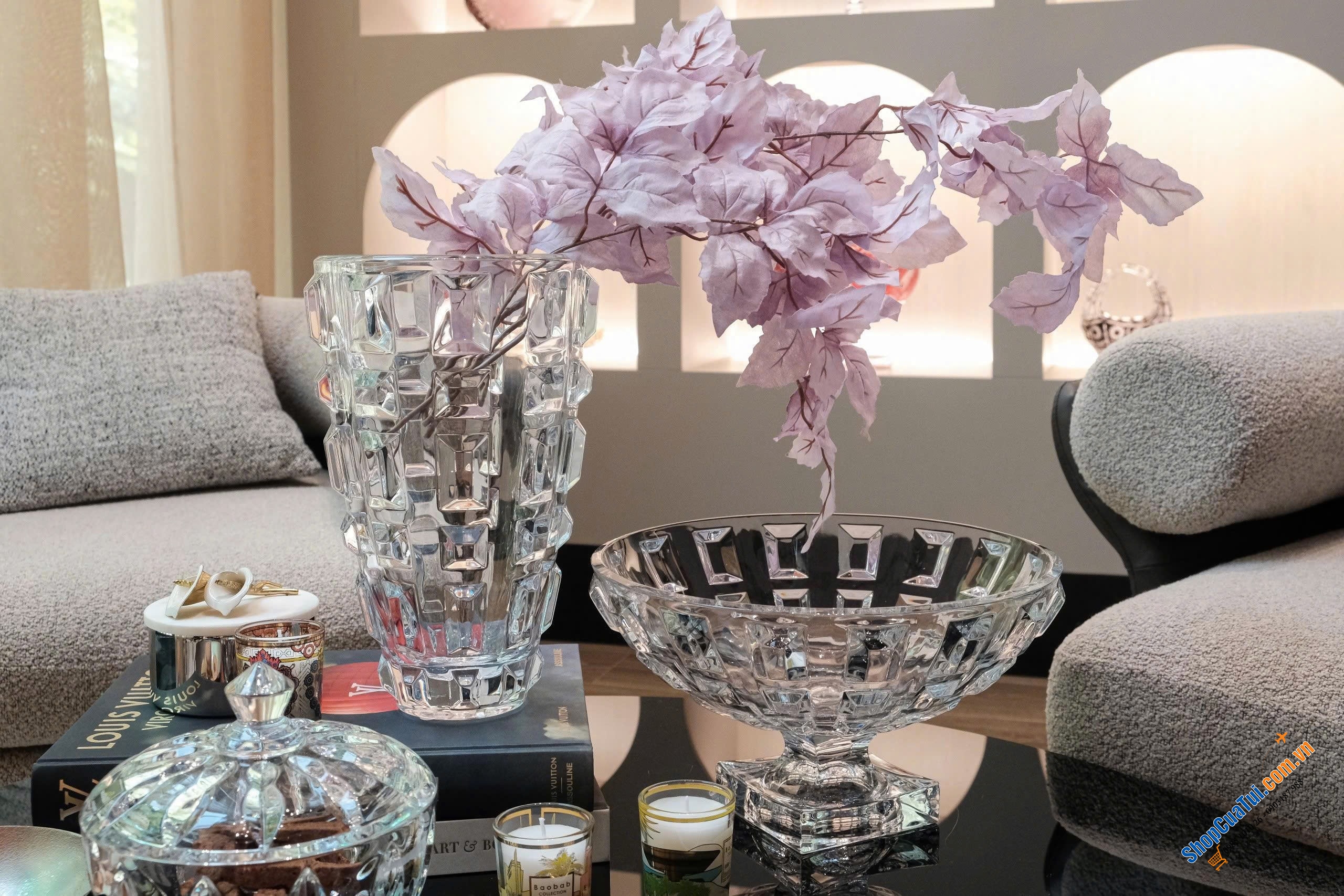 Lọ hoa Rogaska Gem 31cm tinh tế và sang trọng, thẩm mỹ cao