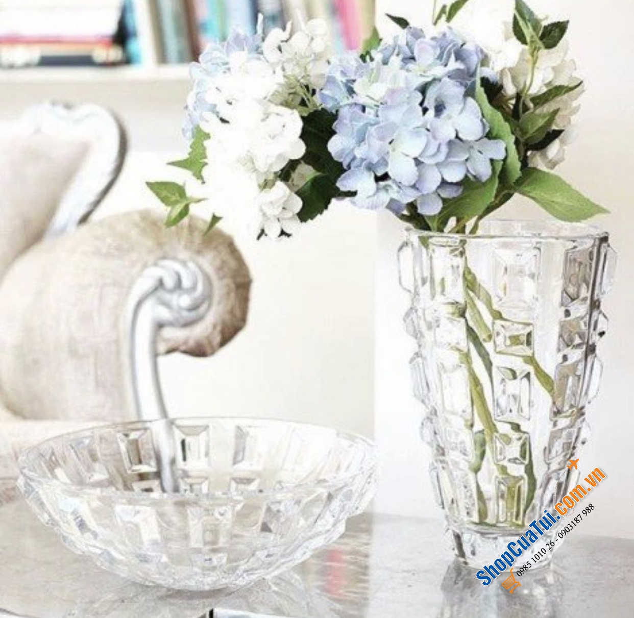 Lọ hoa Rogaska Gem 31cm tinh tế và sang trọng, thẩm mỹ cao