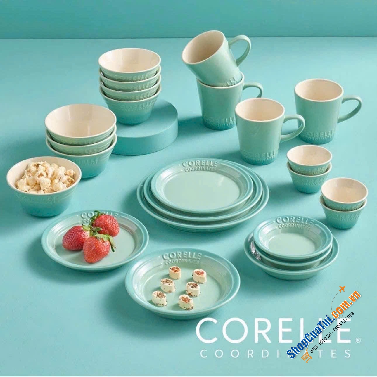 Set bát cao cấp CORELLE 24 chiếc dùng cho 4 người
