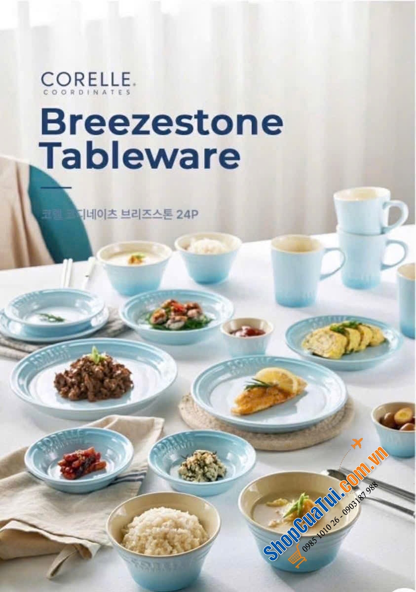 Set bát cao cấp CORELLE 24 chiếc dùng cho 4 người