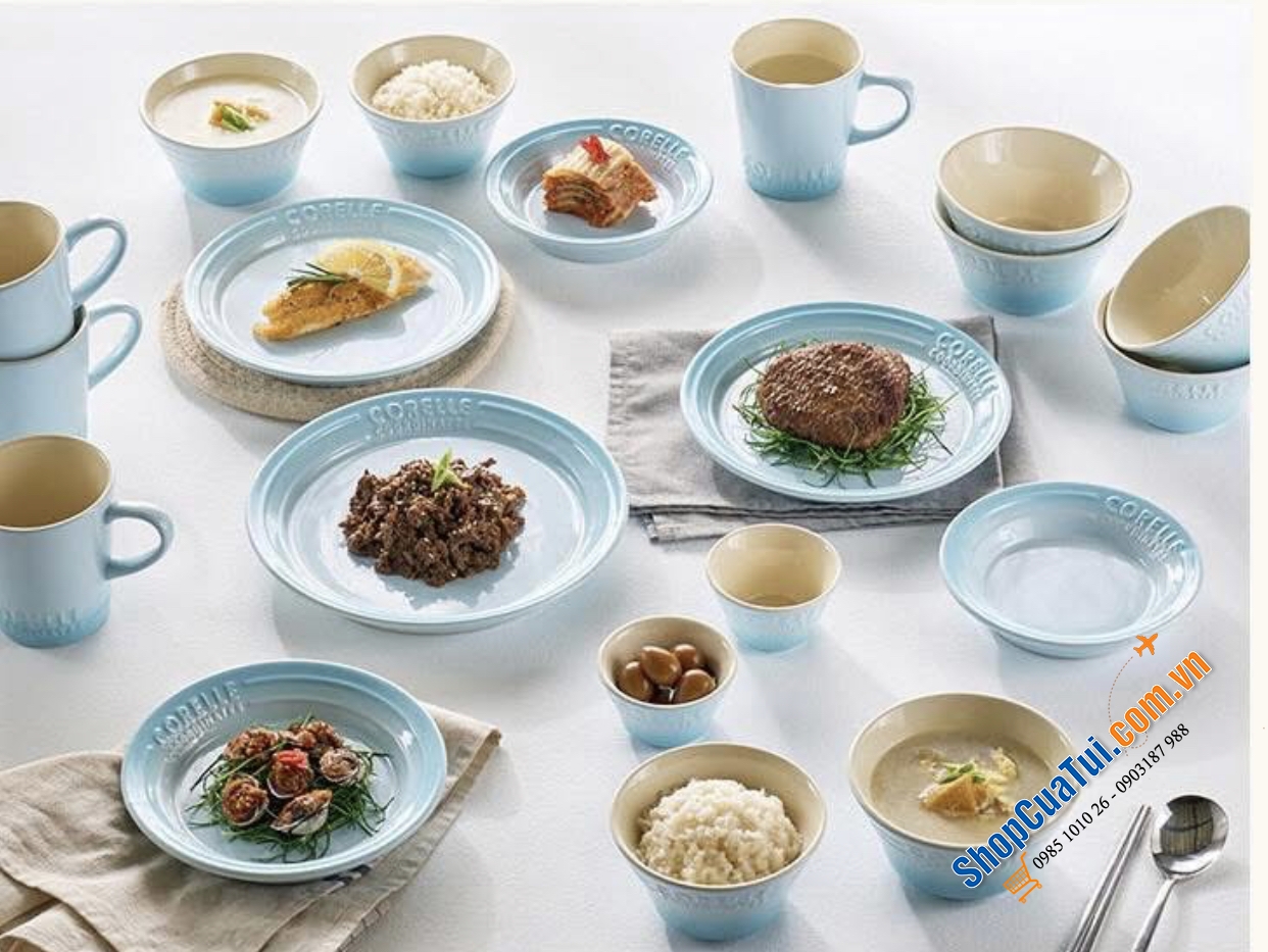 Set bát cao cấp CORELLE 24 chiếc dùng cho 4 người