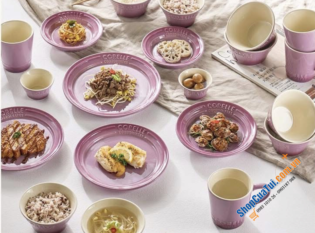 Set bát cao cấp CORELLE 24 chiếc dùng cho 4 người