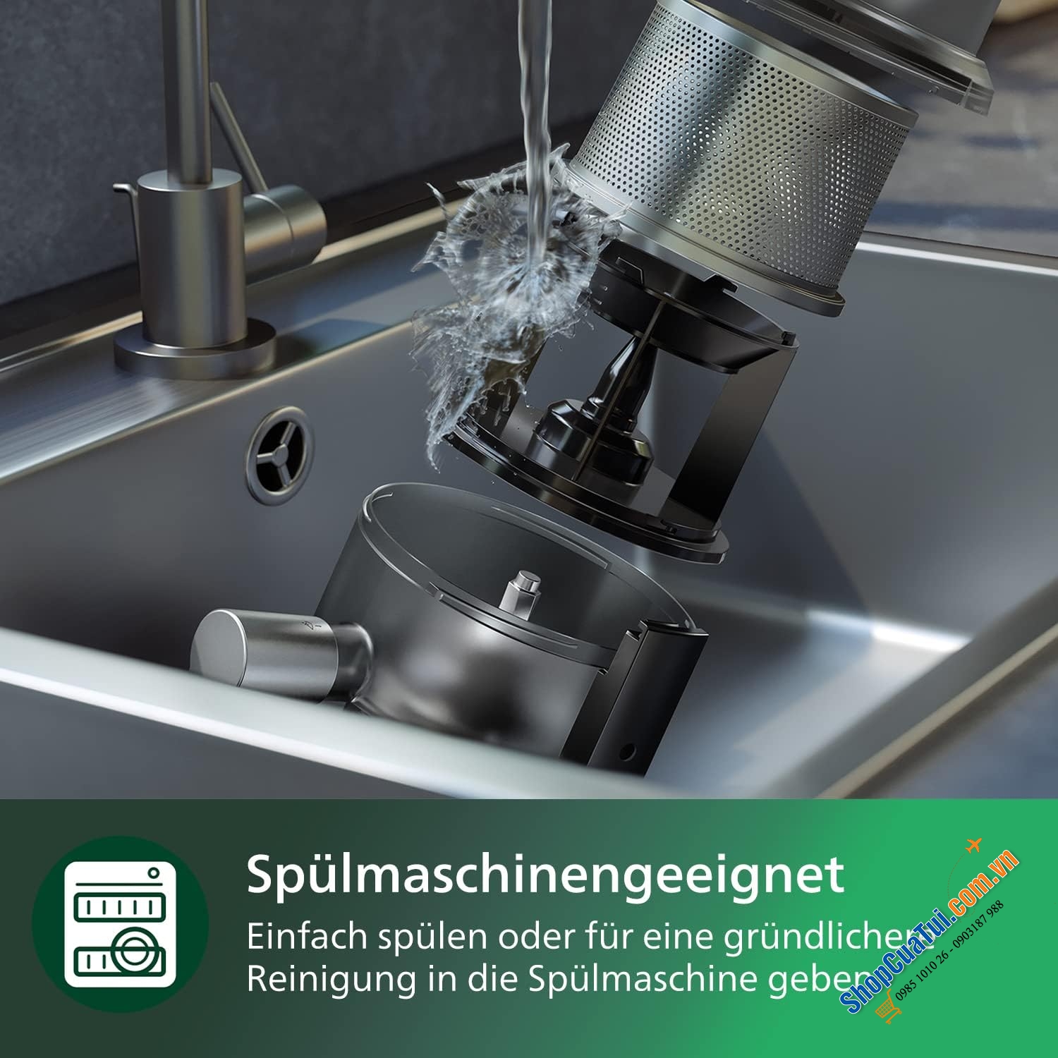 Máy Xay Ép chậm PHILIPS HR3770/10 - Đột Phá Công Nghệ Xay & Ép Trong Một!