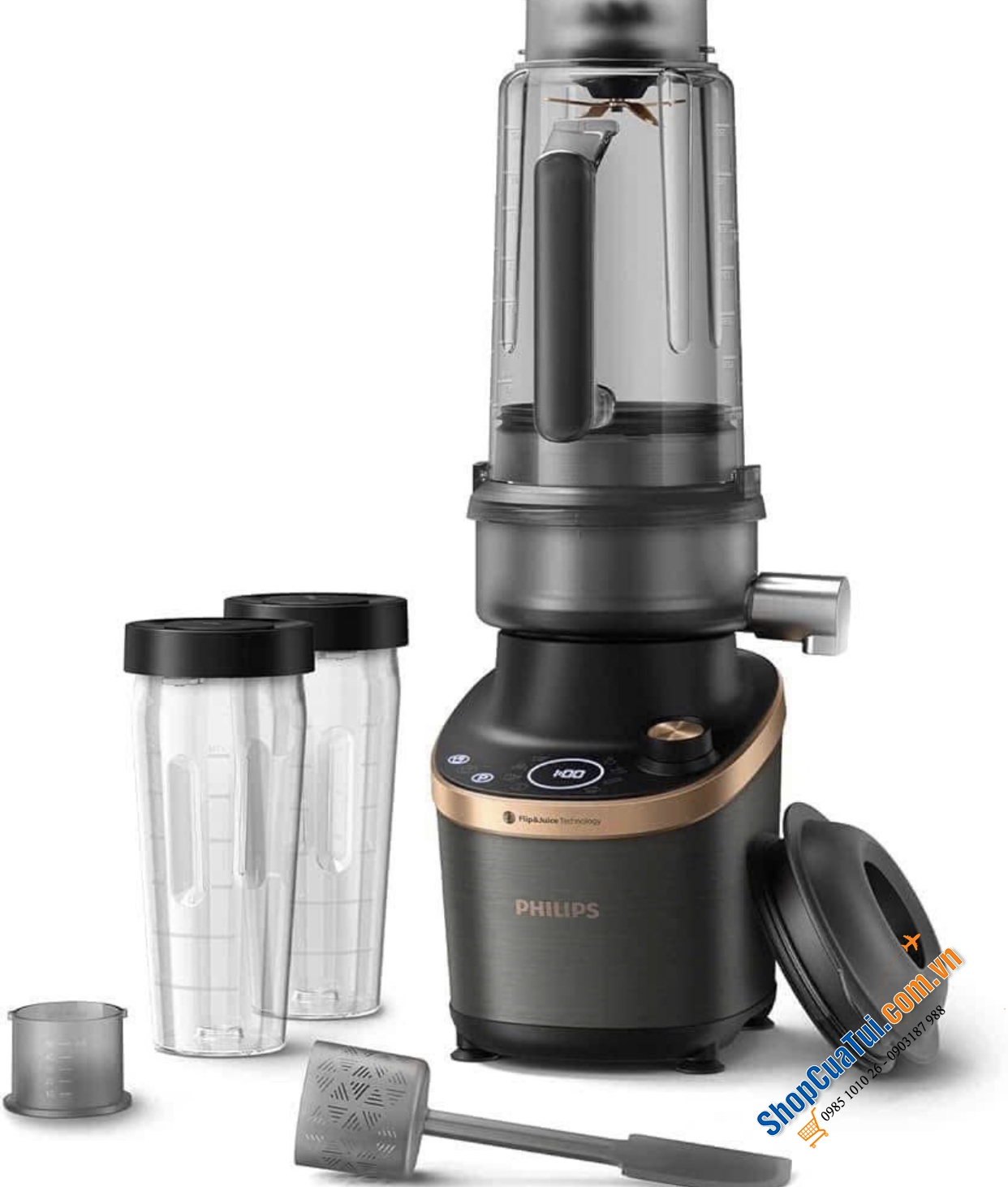 Máy Xay Ép chậm PHILIPS HR3770/10 - Đột Phá Công Nghệ Xay & Ép Trong Một!