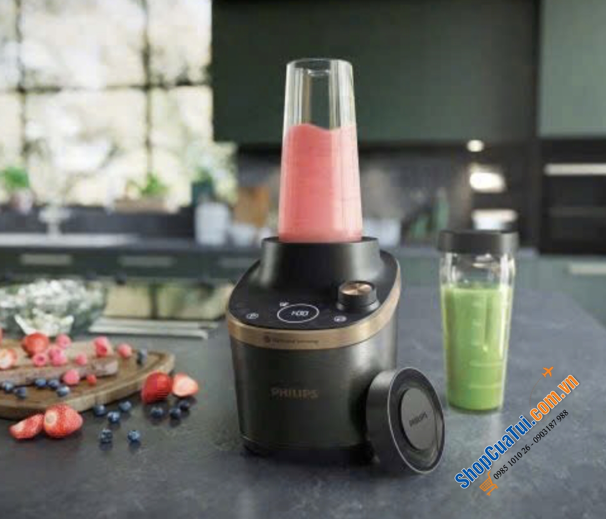 Máy Xay Ép chậm PHILIPS HR3770/10 - Đột Phá Công Nghệ Xay & Ép Trong Một!