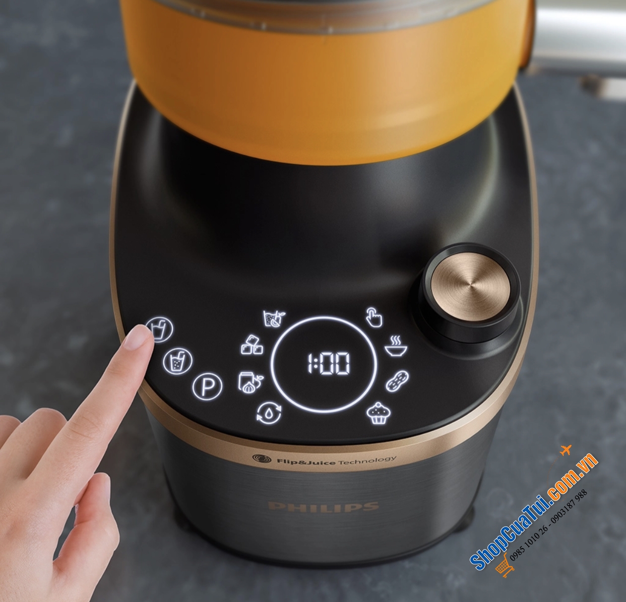 Máy Xay Ép chậm PHILIPS HR3770/10 - Đột Phá Công Nghệ Xay & Ép Trong Một!