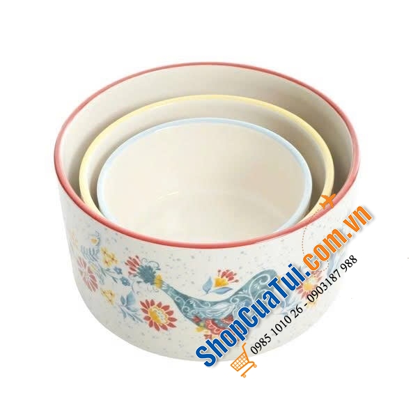 Sét hộp sứ tròn 6 món The Pioneer Woman Mazie.