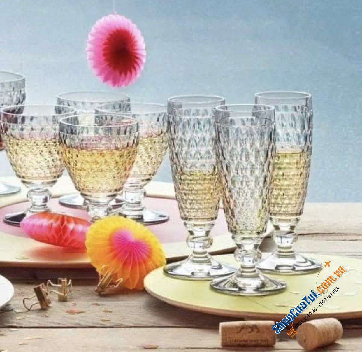 Sét 4 ly sâm panh Champagne Villeroy Boch Boston 145ml  - Made in Germany