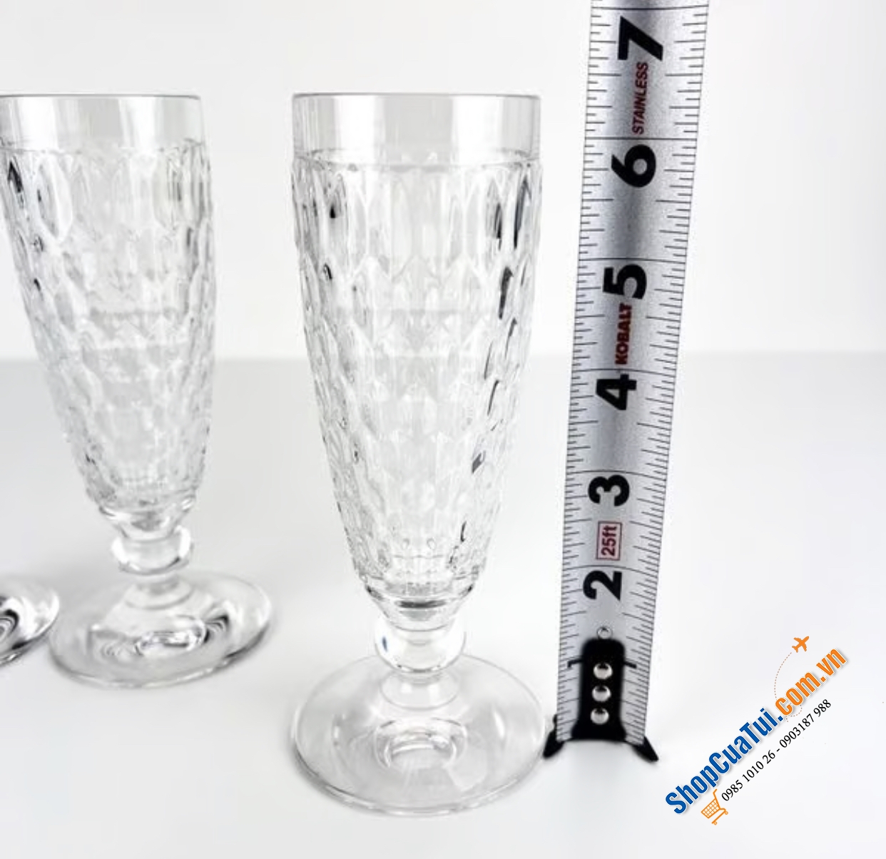 Sét 4 ly sâm panh Champagne Villeroy Boch Boston 145ml  - Made in Germany