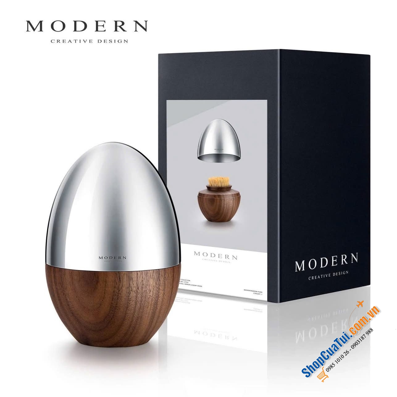 Lọ tăm hình quả trứng Modern.