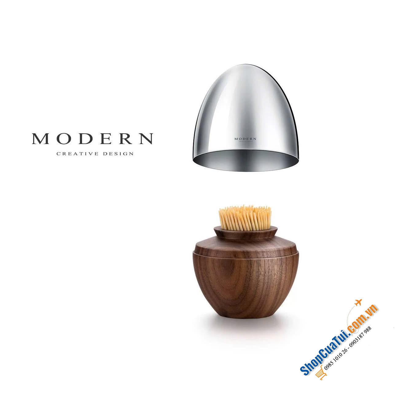 Lọ tăm hình quả trứng Modern.