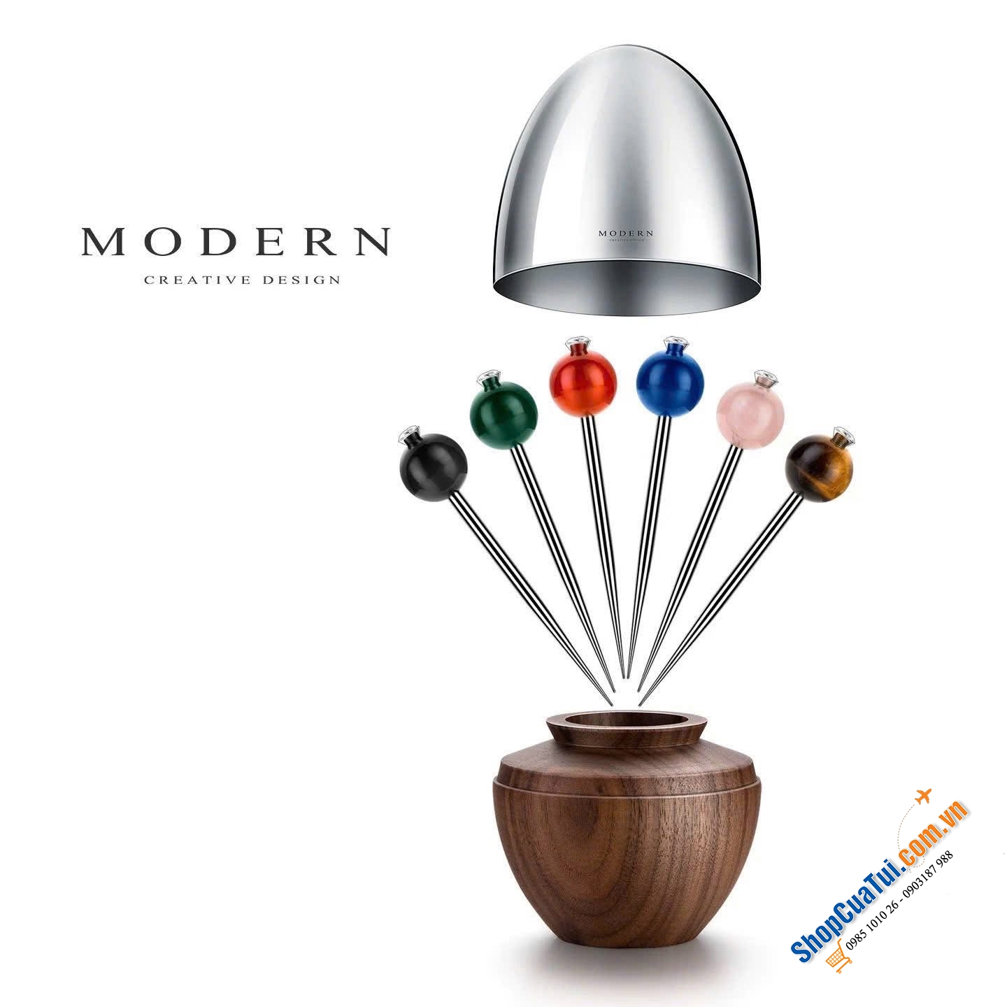 Bộ 6 dĩa hoa quả Modern.