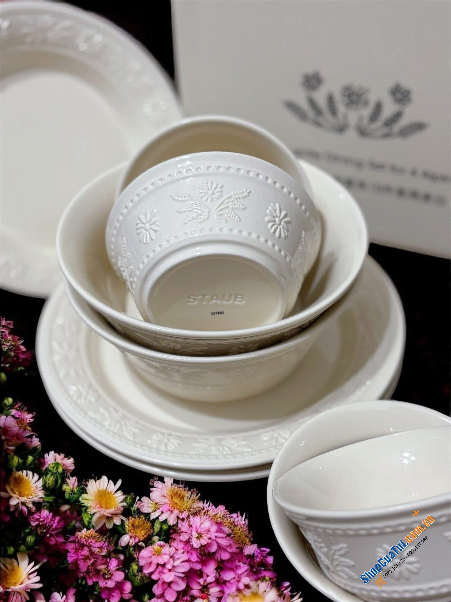BỘ BÁT 10 MÓN STAUB DAISY.