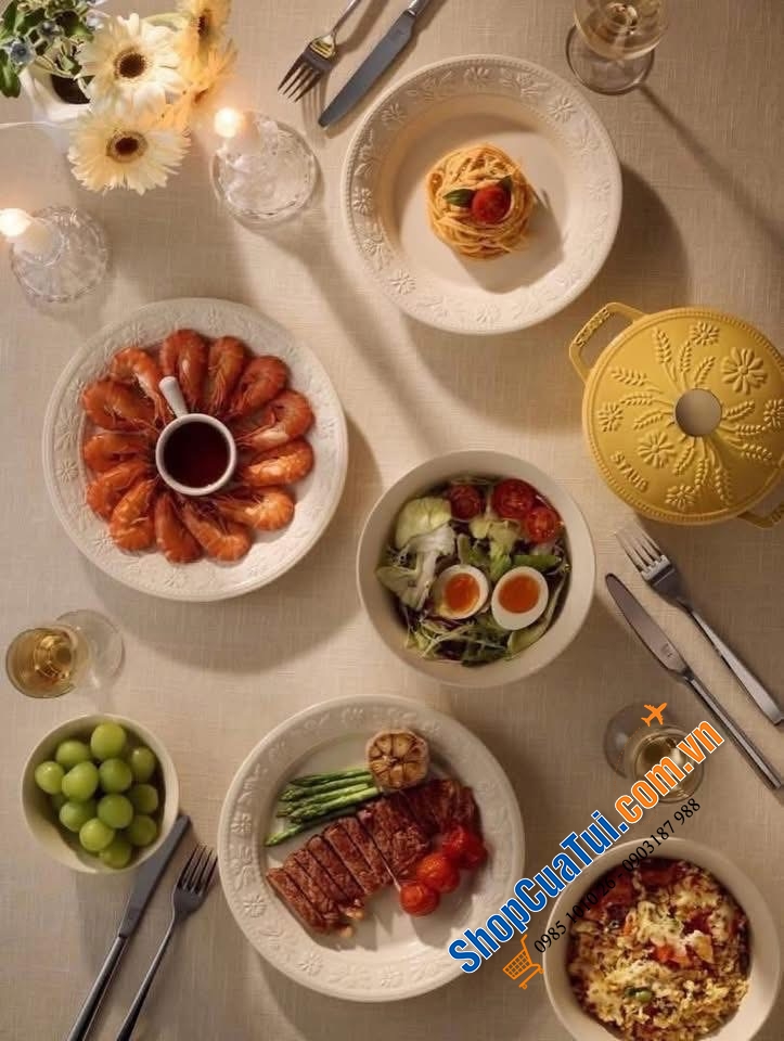 BỘ BÁT 10 MÓN STAUB DAISY.