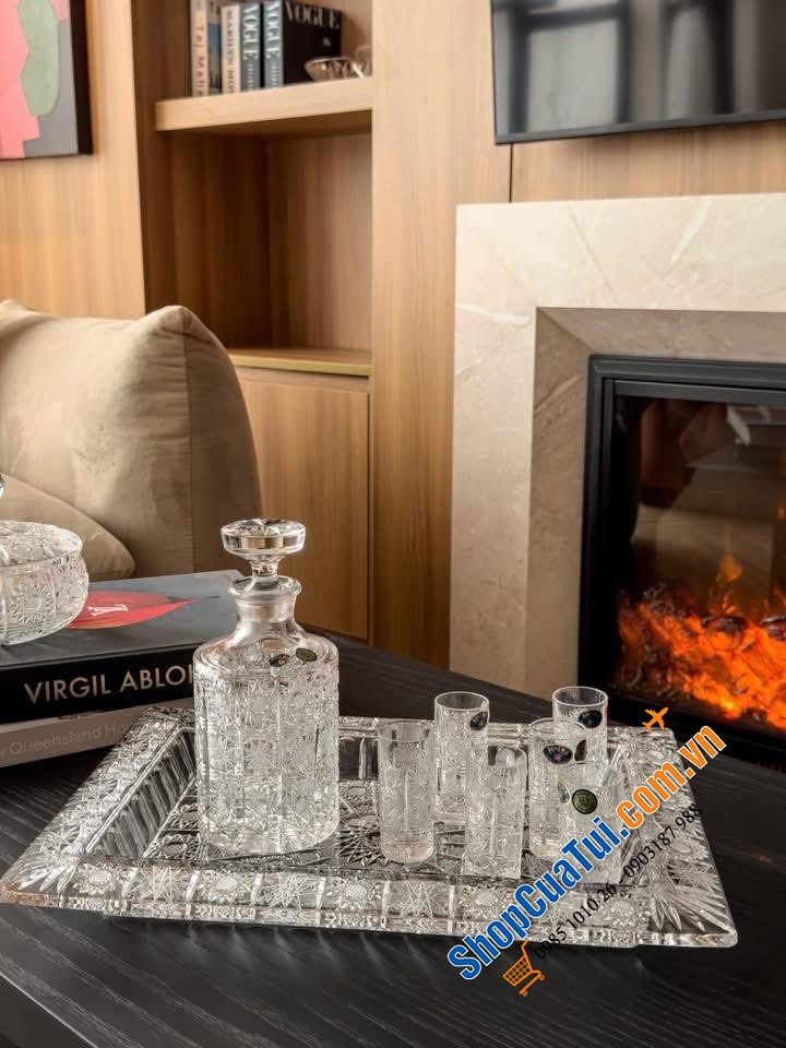 Bộ bình rượu Pito M57 500ml Crystal Bohemia – Tinh Hoa Pha Lê Đẳng Cấp.