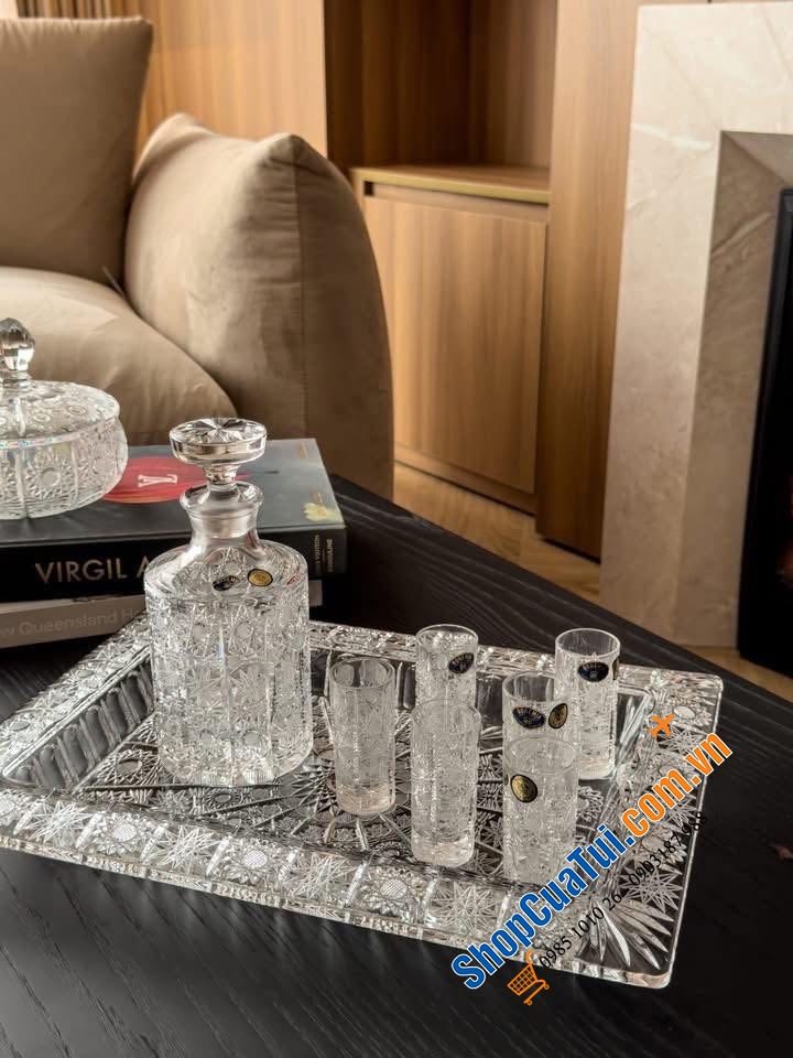 Bộ bình rượu Pito M57 500ml Crystal Bohemia – Tinh Hoa Pha Lê Đẳng Cấp.