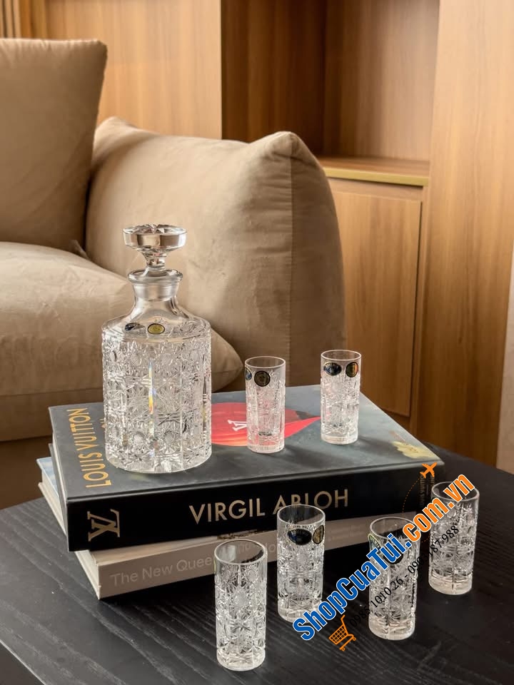 Bộ bình rượu Pito M57 500ml Crystal Bohemia – Tinh Hoa Pha Lê Đẳng Cấp.