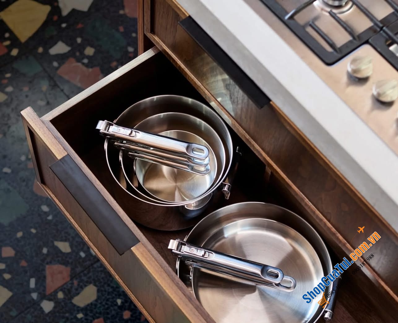 Chảo thép Inox Joseph Joseph 24cm 1000025.