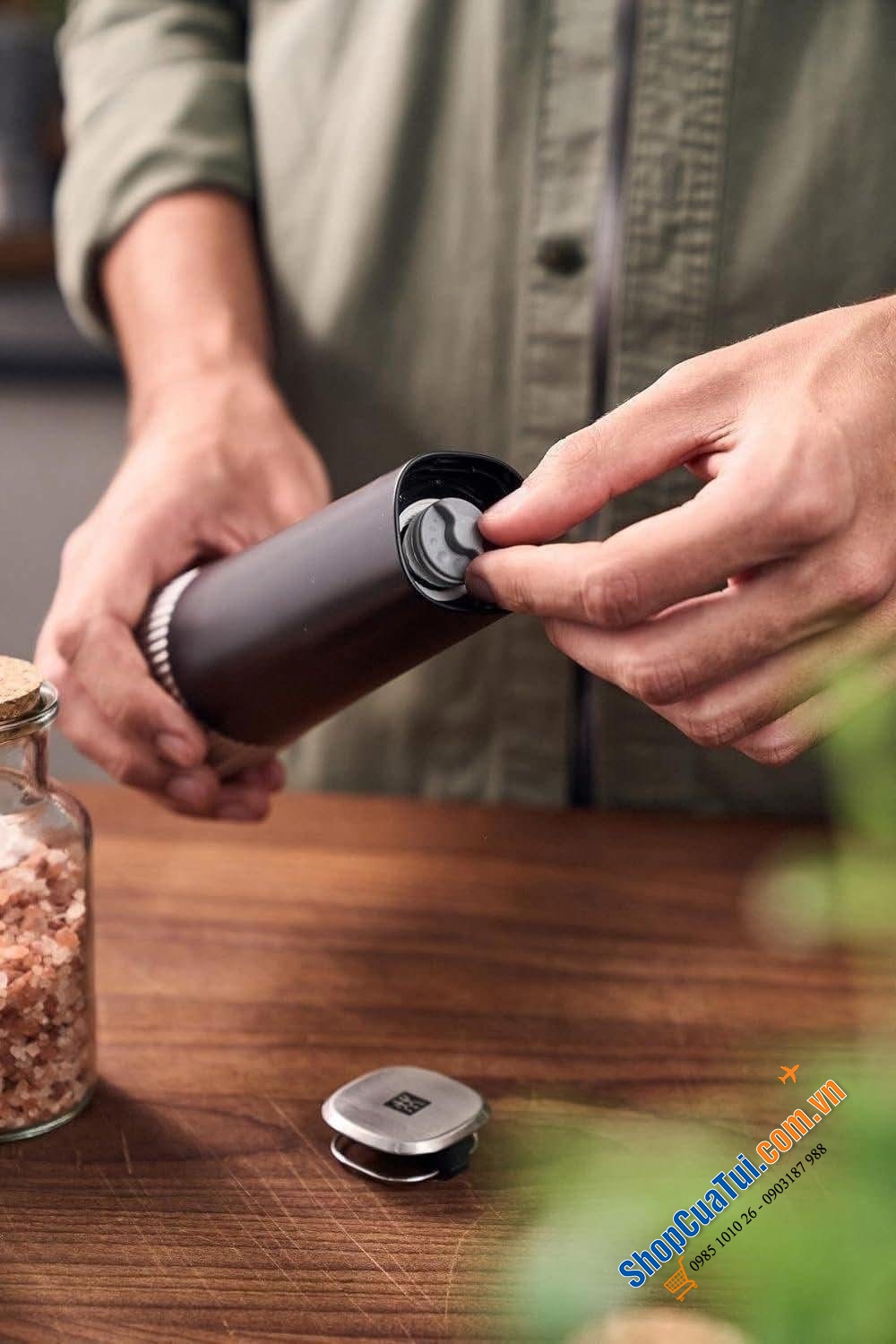 Xay tiêu muối Zwilling Spices Upside-Down.