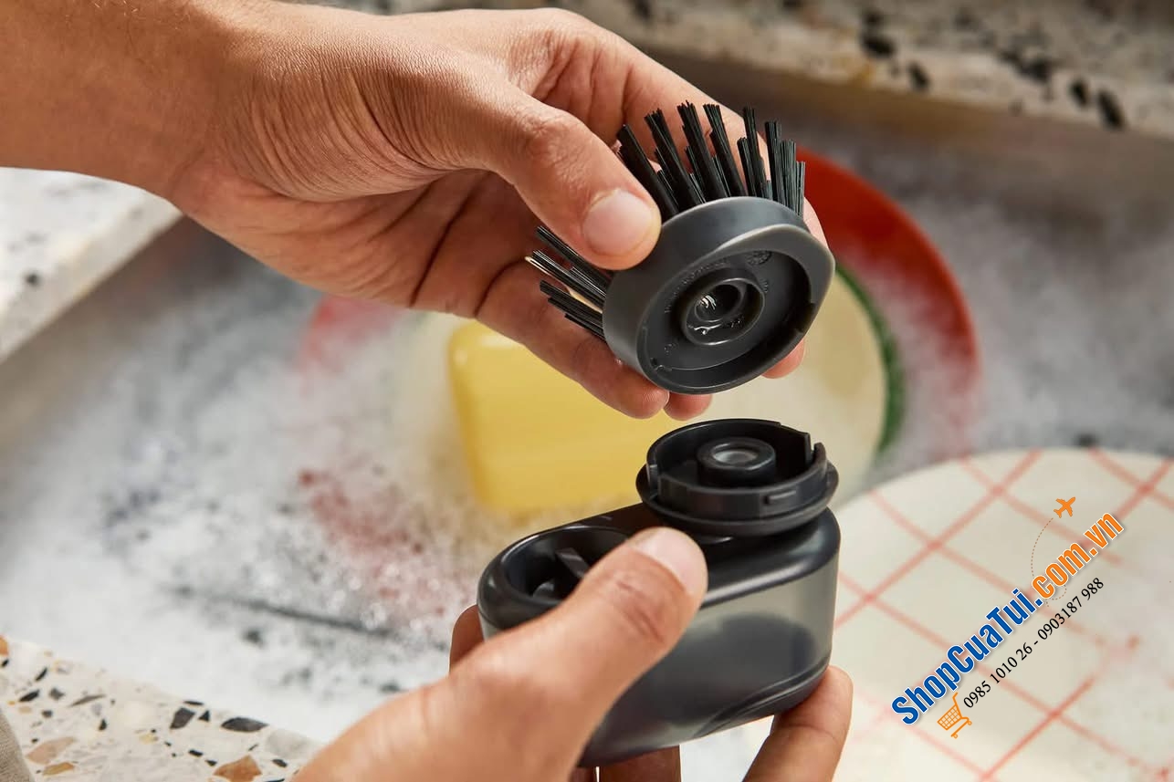 Bàn chải có ngăn đựng xà phòng Joseph Joseph 013160 SinkTech™.