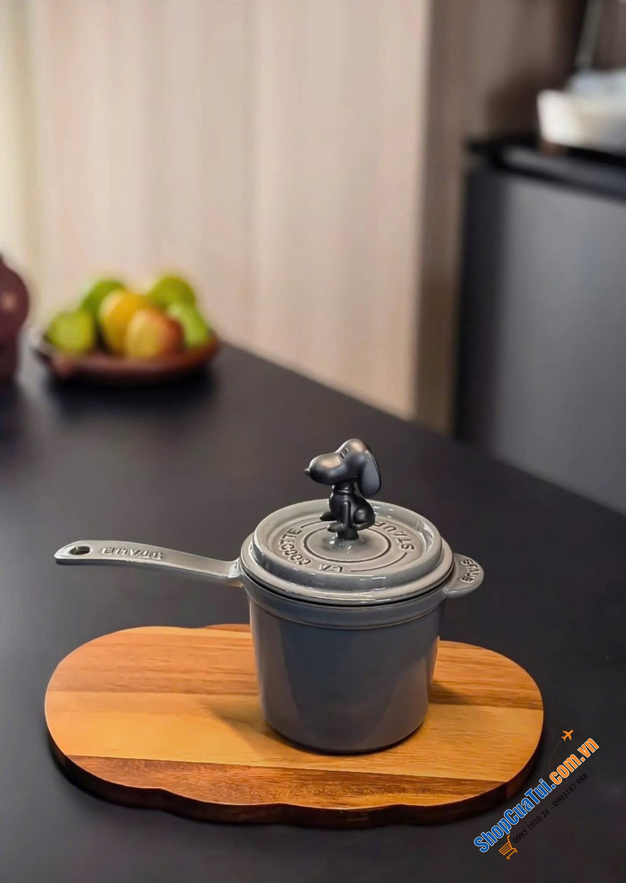 Quánh Staub thành cao đường kính 14cm.