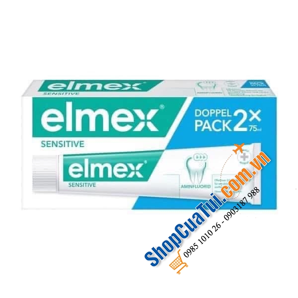 SET 2 TUÝP KEM ĐÁNH RĂNG ELMEX Sensitive.
