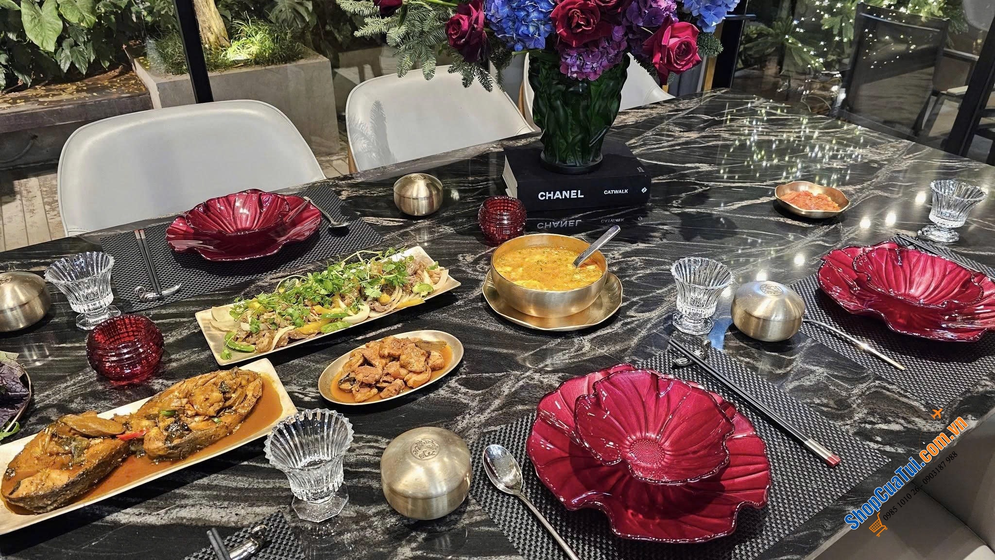 Set 6 Ly  pha lê Rogaska Windsor.