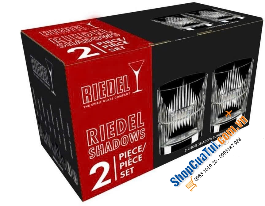 Set 2 cốc RIEDEL Tumbler Collection Shadows 320ml - Made in Germany.
