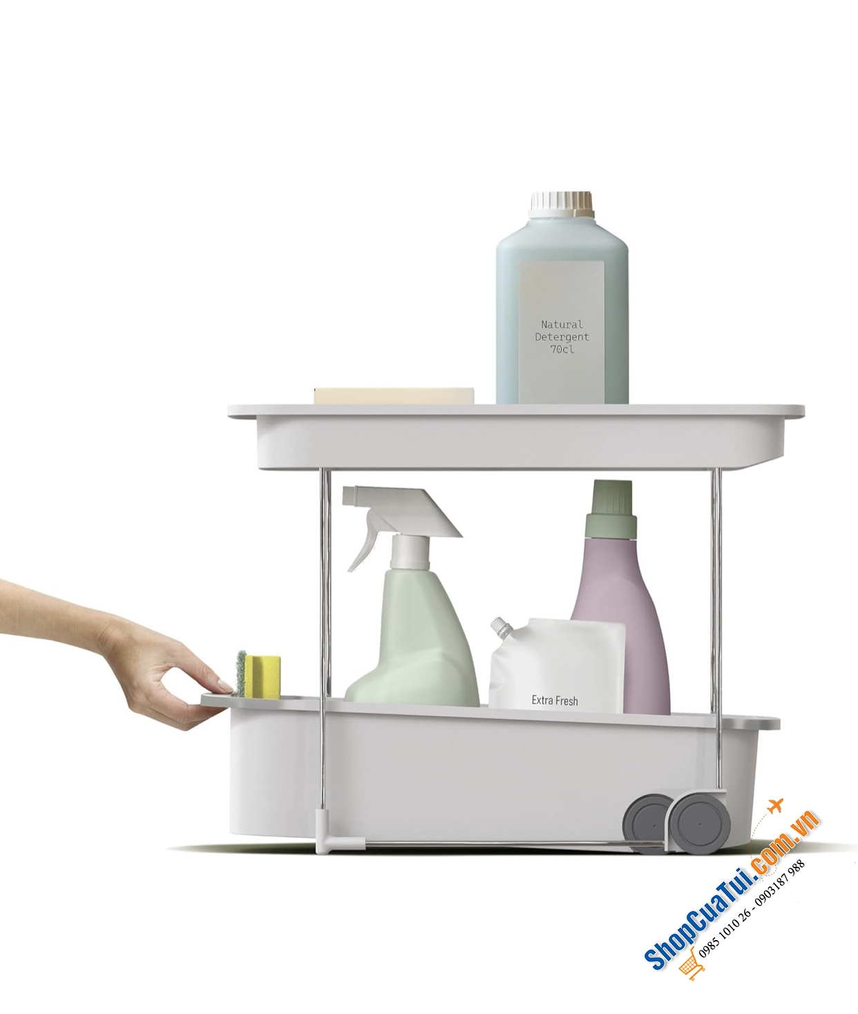 Kệ đựng đồ 2 tầng Joseph Joseph 8500001 Cupboardstore – Màu xám.