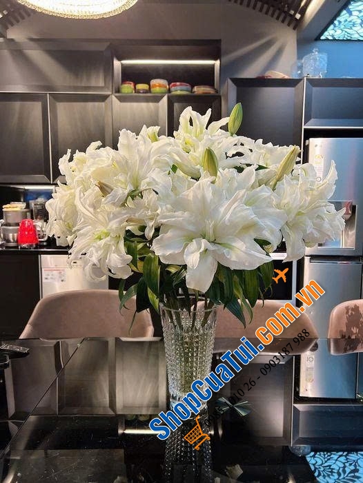 Lọ hoa Rogaska Diamond  27.5cm - lọ hoa pha lê nhấn mạnh sự hiện đại, thẩm mỹ