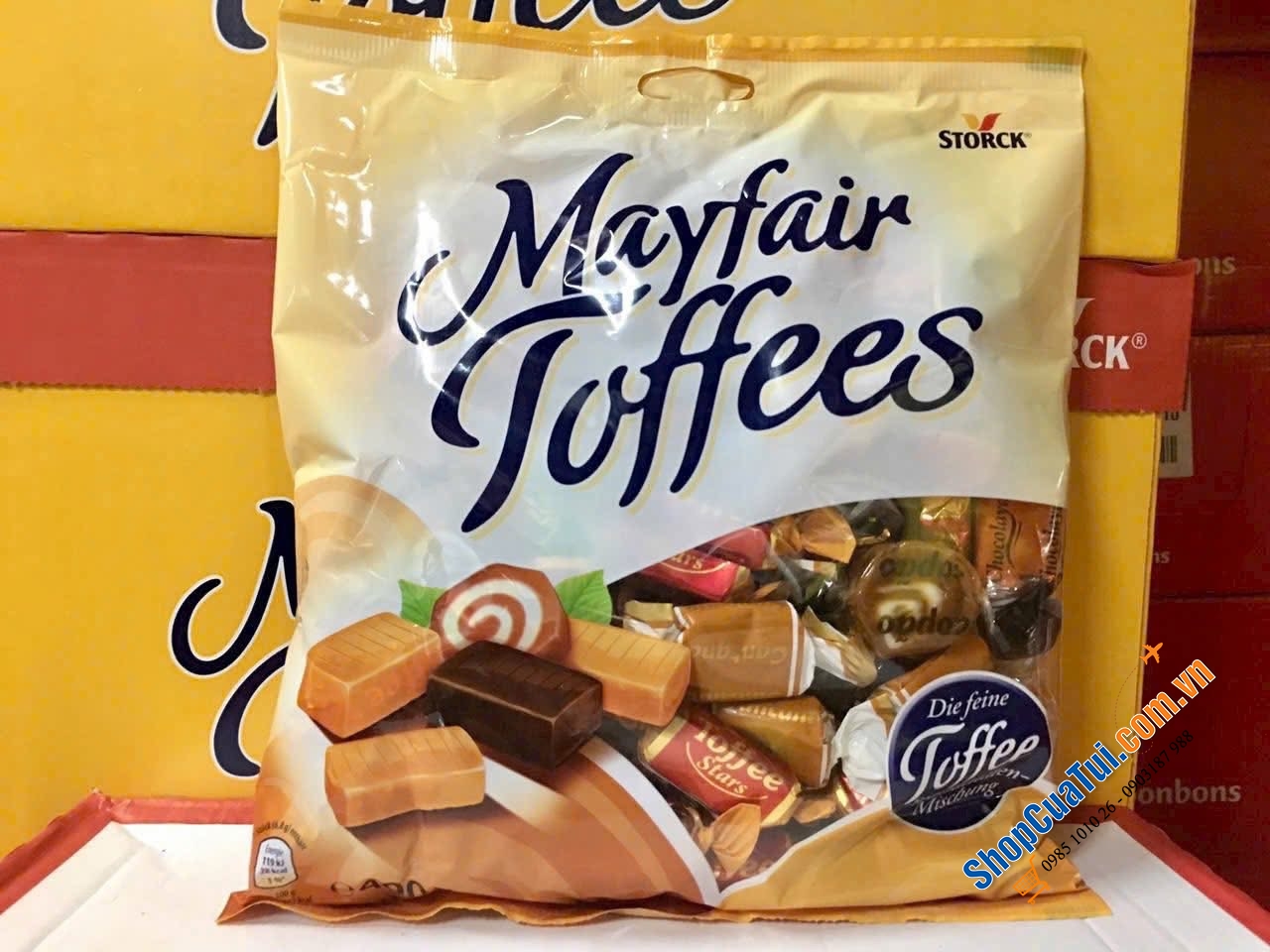 KẸO Mayfair Toffees 490gr - hàng Đức.