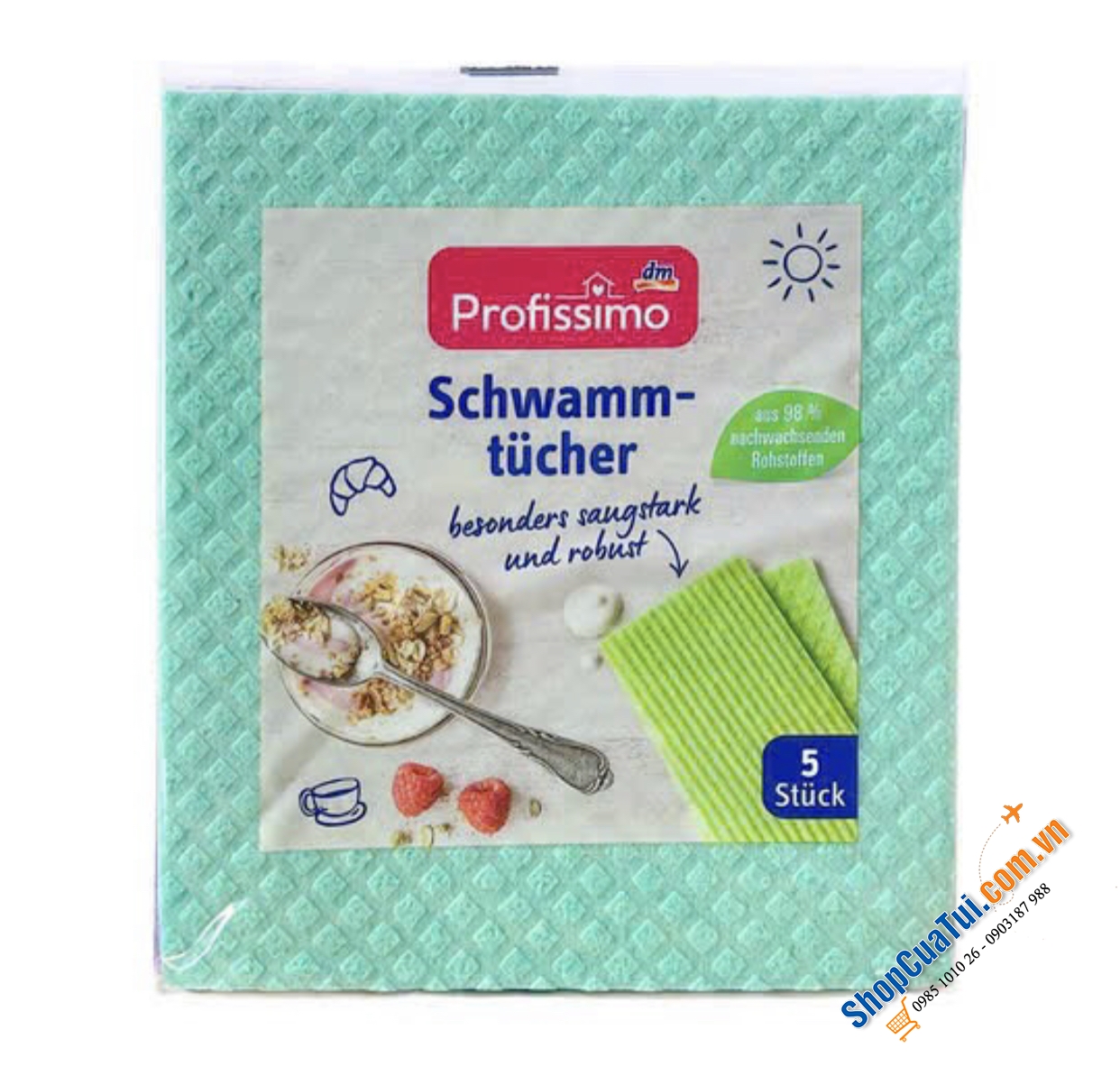 Khăn Lau Bếp Đa Năng Profissimo - Set 5 Khăn