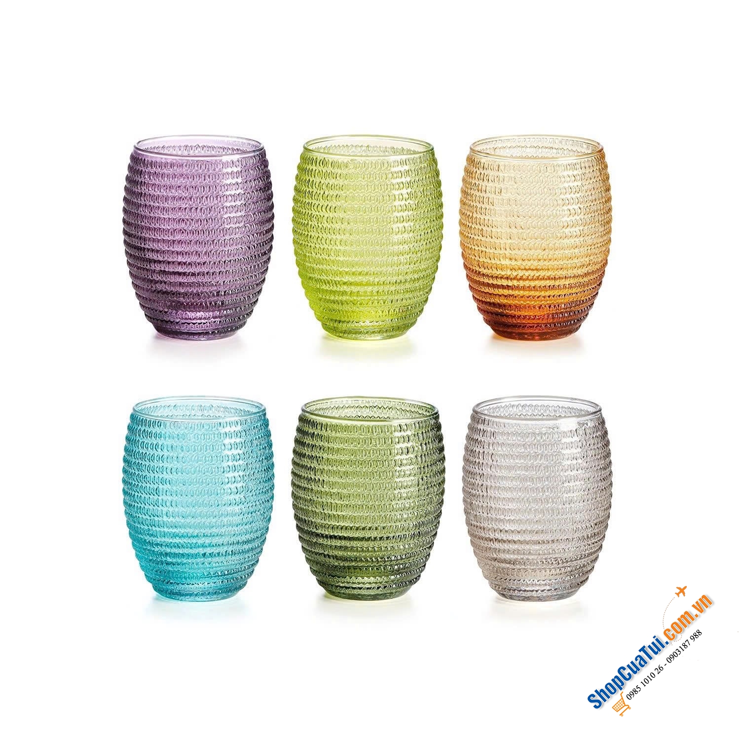 Set 6 Cốc IVV Helix 330ml.