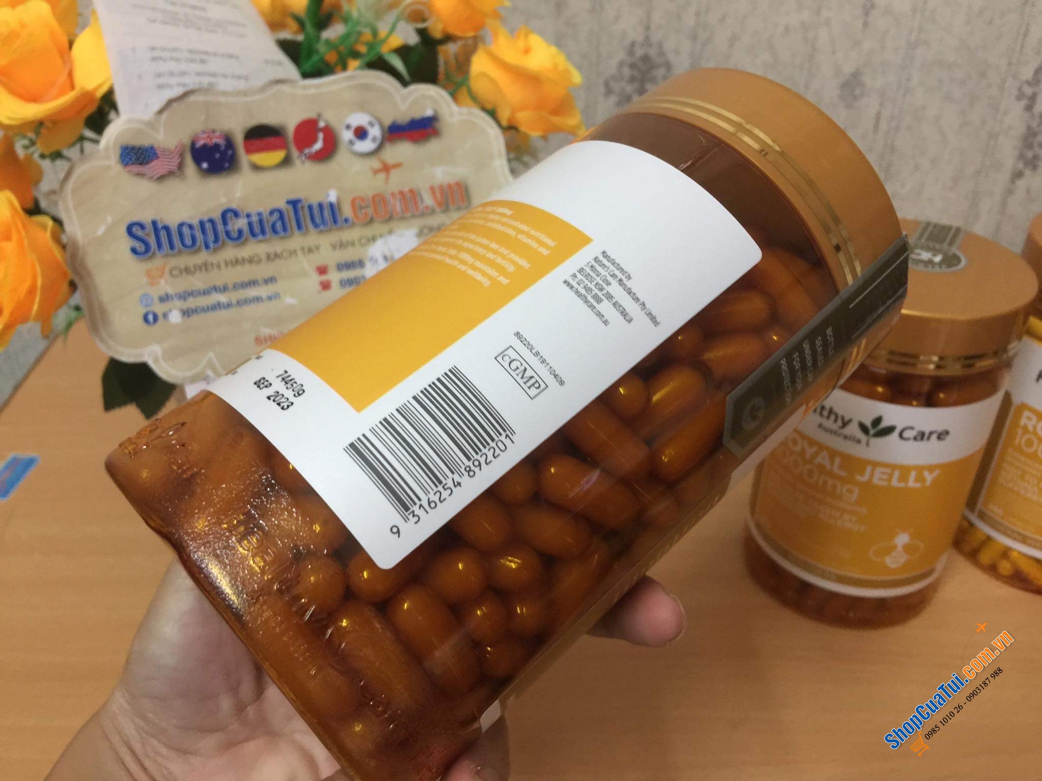 Sữa Ong Chúa Úc Healthy Care Royal Jelly 1000 365 Capsules - Chống suy nhược, giảm mỡ máu, giảm stress, mất ngủ, biếng ăn,...và công dụng làm đẹp