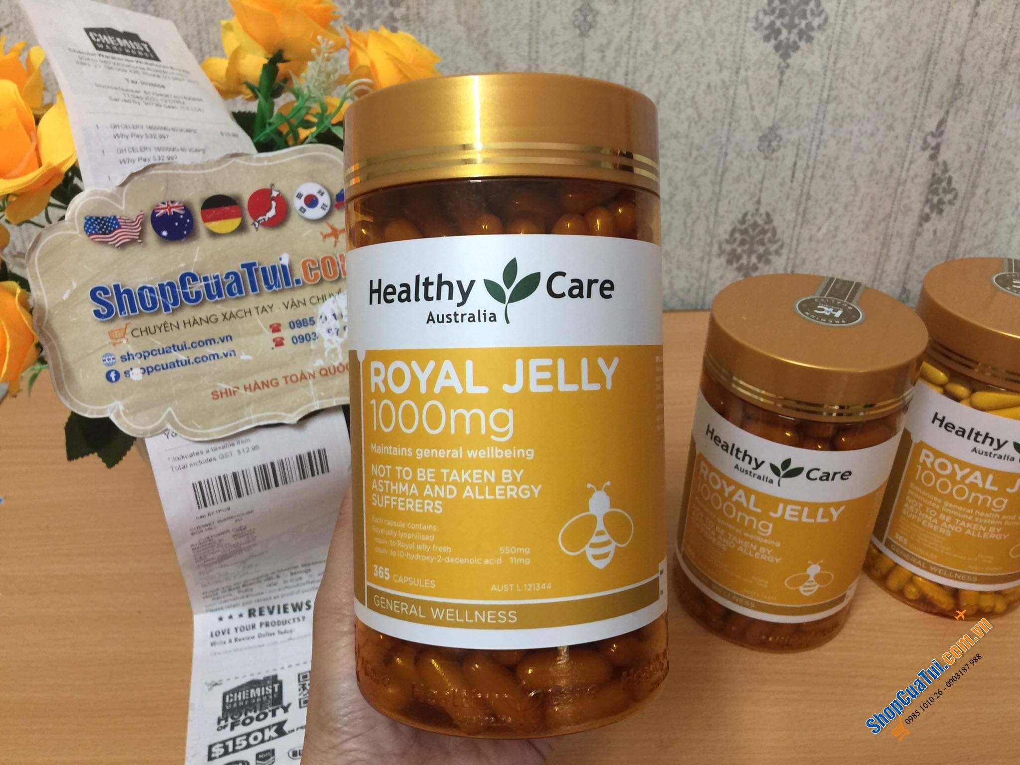Sữa Ong Chúa Úc Healthy Care Royal Jelly 1000 365 Capsules
