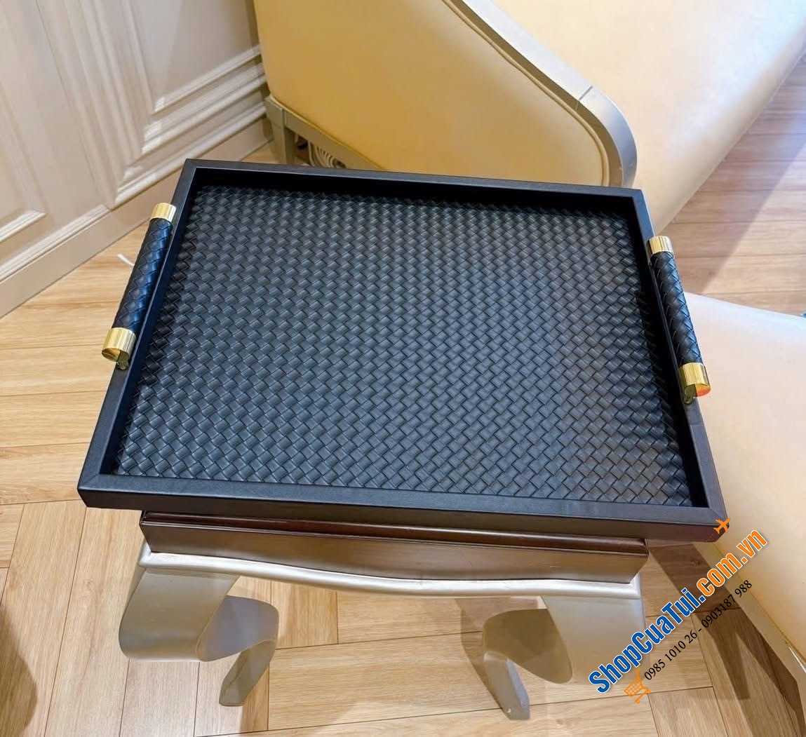 Sét 2 khay bọc da cao cấp.