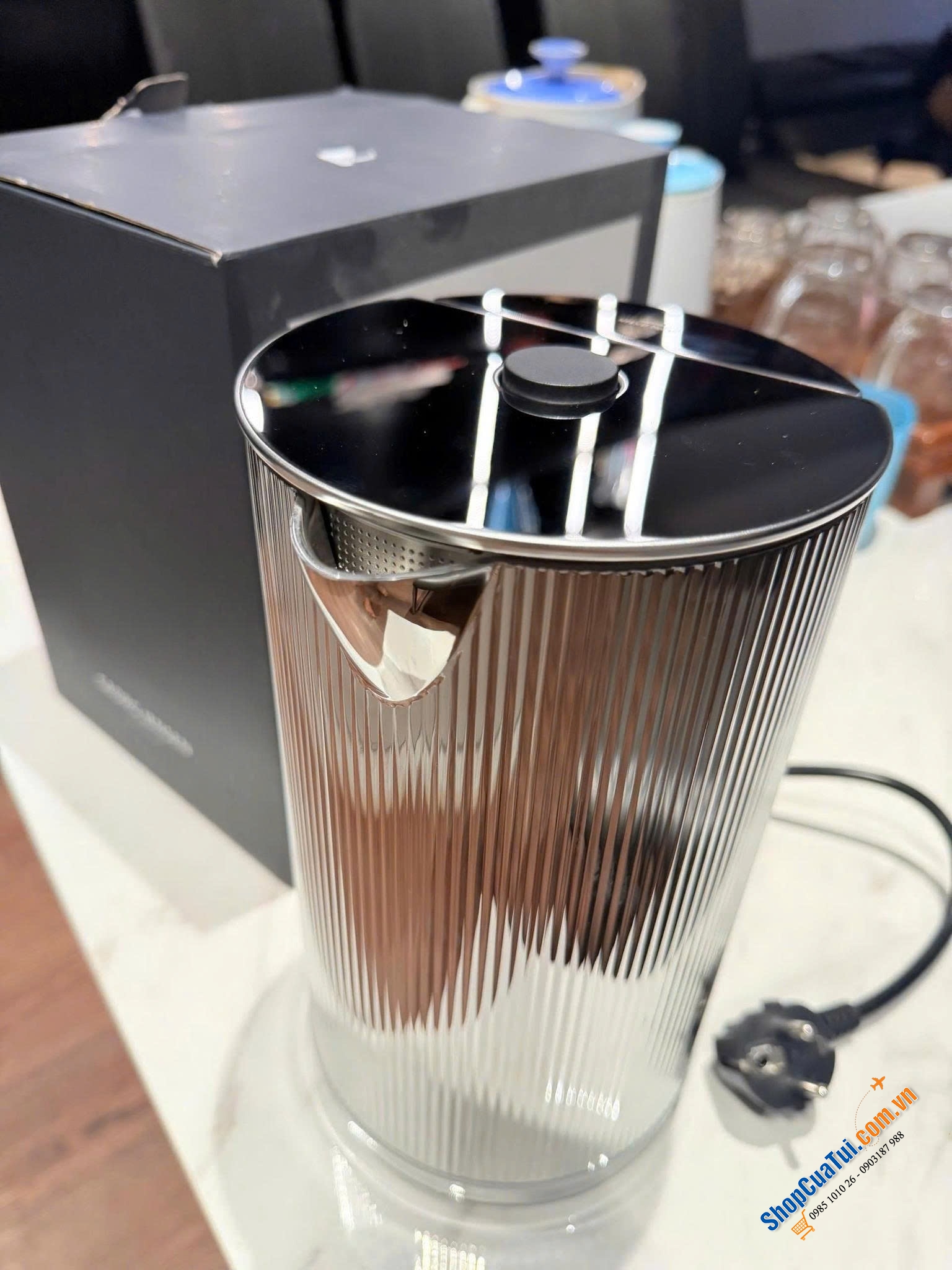 Ấm Siêu tốc Georg Jensen Bernadotte 1,5L.