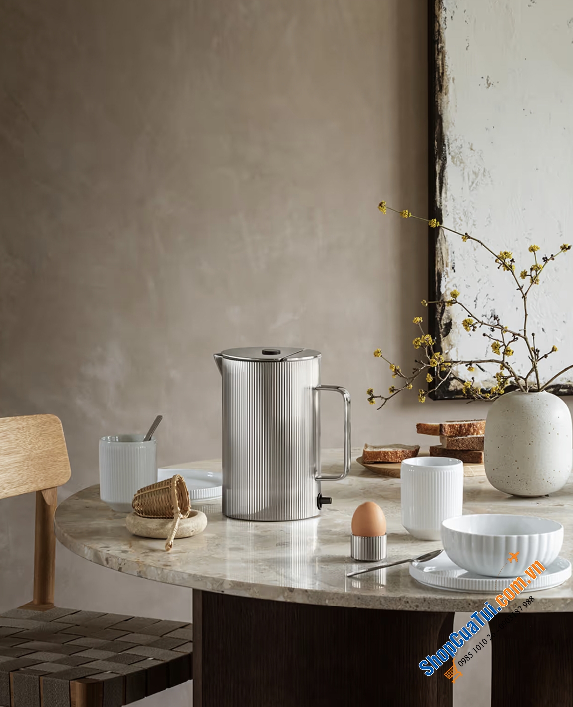 Ấm Siêu tốc Georg Jensen Bernadotte 1,5L.