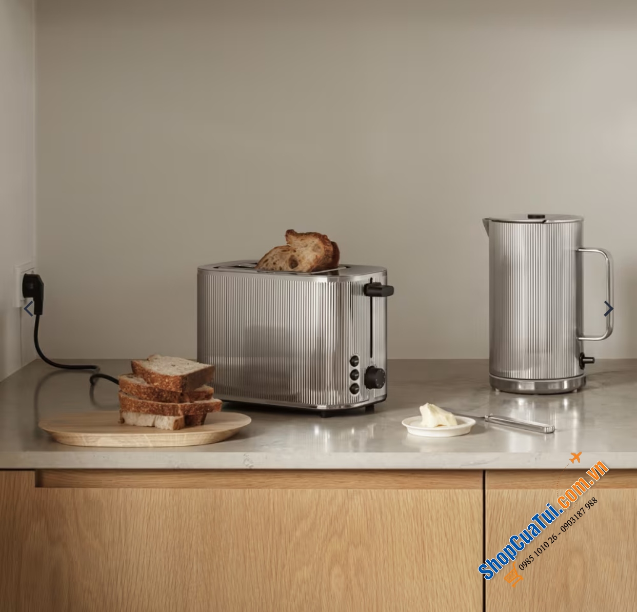 Ấm Siêu tốc Georg Jensen Bernadotte 1,5L.