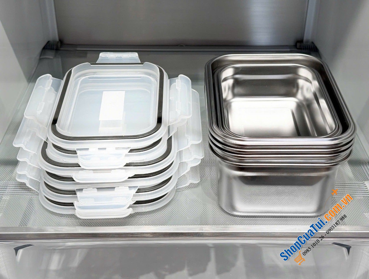 Sét 6 hộp inox đựng thực phẩm Neoflam KOREA phiên bản 2026