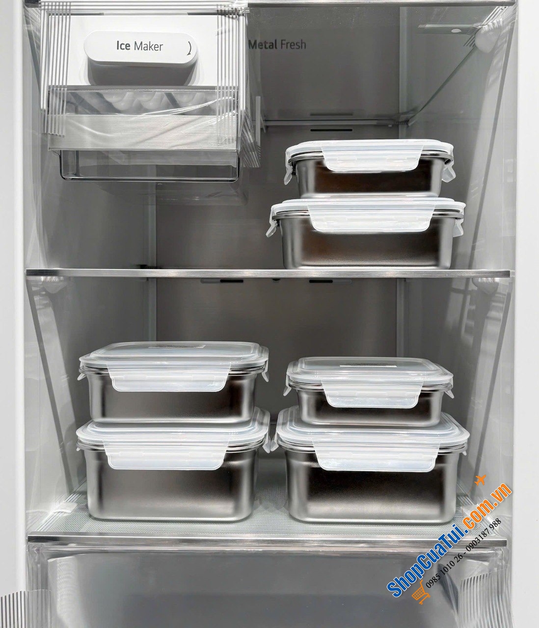 Sét 6 hộp inox đựng thực phẩm Neoflam KOREA phiên bản 2026