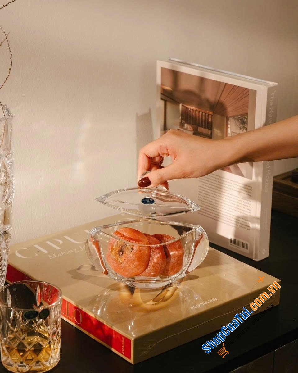 Thố Bohemia Sò siêu đẹp. Xếp 5 âu thành bông hoa tuyệt mỹ.