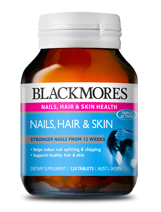 Blackmores Nail,Hair and Skin Của Úc - Giúp Da,Móng VàTóc Chắc Khỏe,Giảm Gãy Rụng