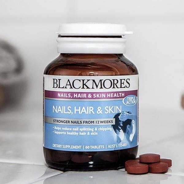 Blackmores Nail,Hair and Skin Của Úc - Giúp Da,Móng VàTóc Chắc Khỏe,Giảm Gãy Rụng