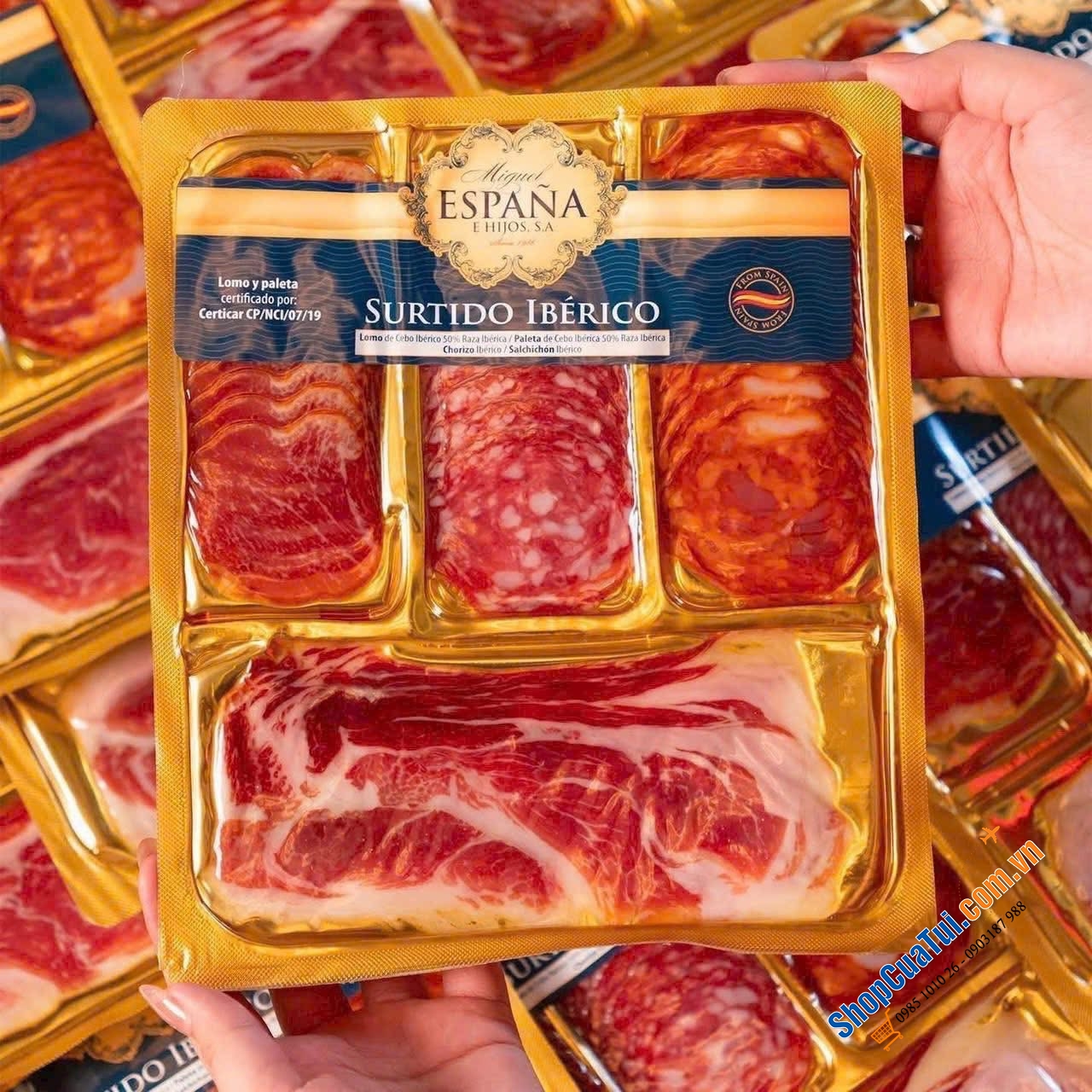 SET SURTIDO 150G – TINH HOA THỊT NGUỘI TÂY BAN NHA GÓI TRỌN TRONG MỘT KHAY.