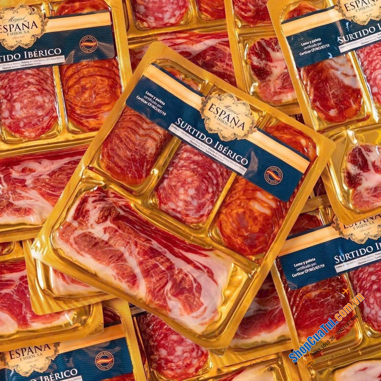 SET SURTIDO 150G – TINH HOA THỊT NGUỘI TÂY BAN NHA GÓI TRỌN TRONG MỘT KHAY.