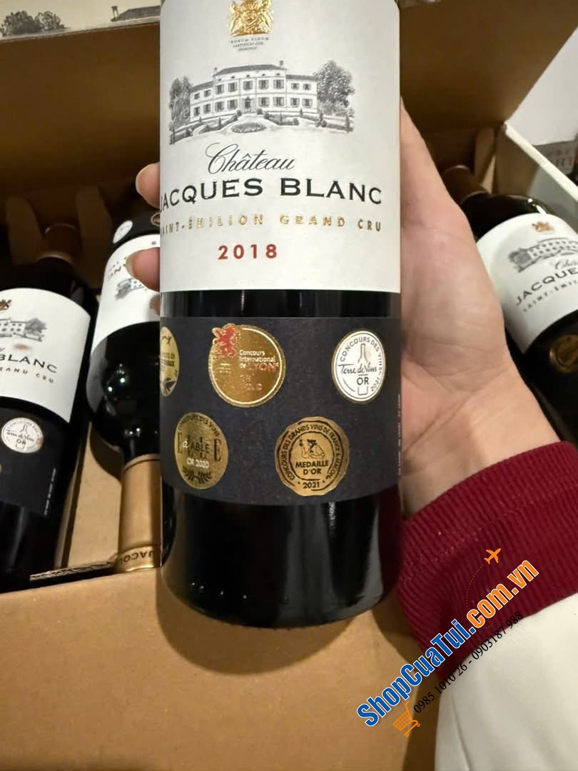CHÂTEAU JACQUES BLANC – SAINT-ÉMILION GRAND CRU 2018.