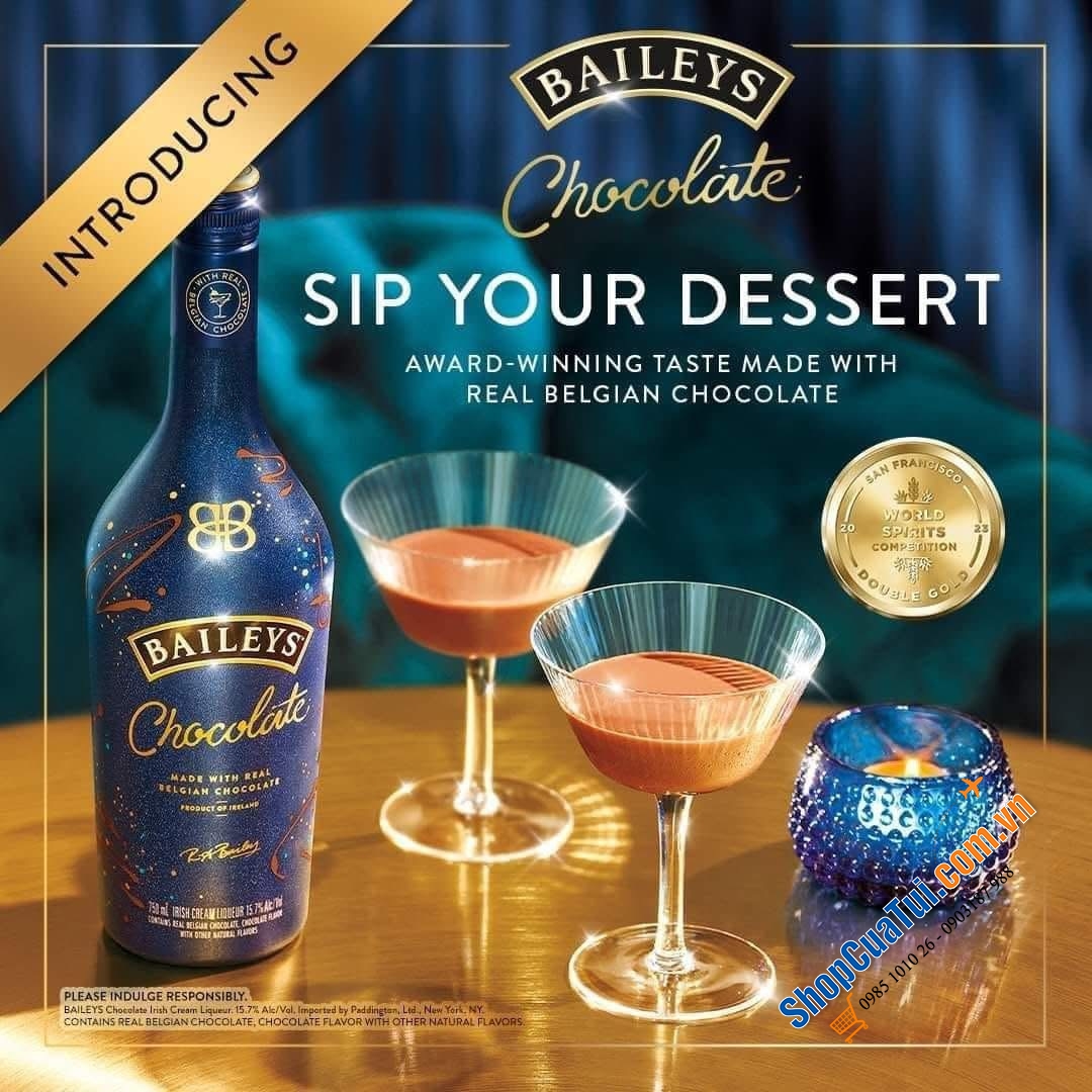 RƯỢU Baileys Chocolate – Socola “gây nghiện” cho mùa tiệc!