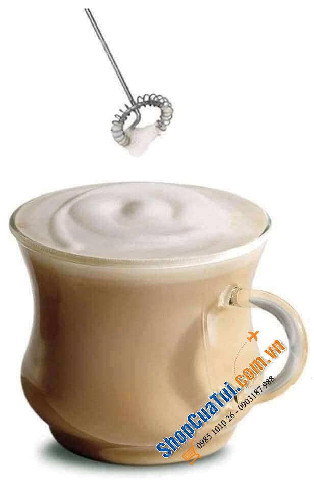 Máy tạo bọt sữa cầm tay Caso Fomini 1610 màu đen.